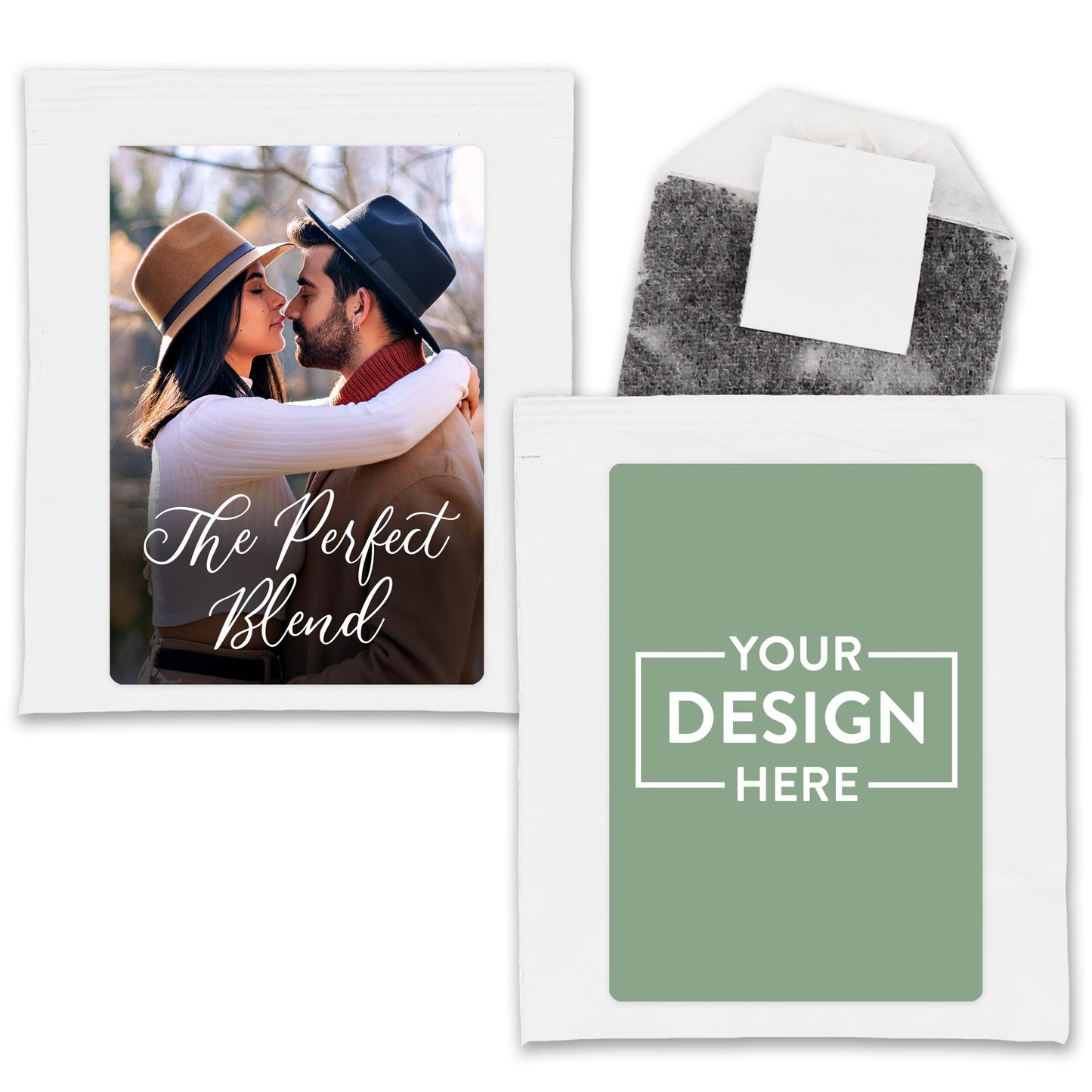 Personalized Tea Bags, Tea Wedding Favors, Bridal Shower Favors, Baby Shower Favors (Set of 30)
