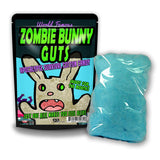 Zombie Bunny Guts Cotton Candy - Zombie rabbit apocalypse survival design - Easter candy for kids - Gluten-free, Made in America, Blue cotton candy