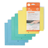 Full Circle Squeeze Swedish Dish Cloths - 6 Pack Reusable Cellulose Sponge Cloths, Super Absorbent Microfiber Cleaning Towels, Paper Towel