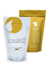 Cask’d Artisanal Rum Coffee - Made with Medium Roast Brazilian Coffee Beans - Non-Alcoholic & Hand-Roasted Single-Origin Coffee with Dark Rum