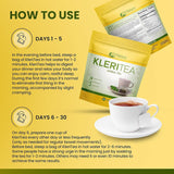DrNatura KleriTea® Herbal Tea, Caffeine-Free Herbal Tea for Gentle, Effective Bowel Stimulation - All Natural & Vegetarian, 30 Day Supply (Pack of 2)