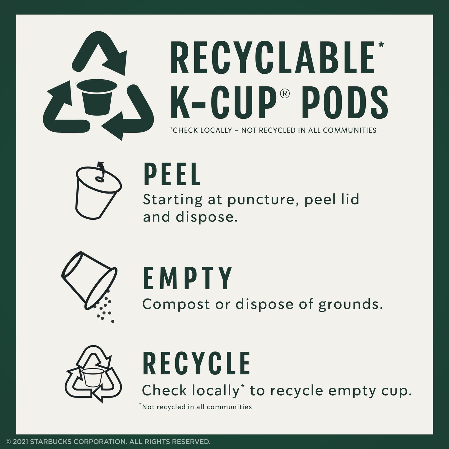 Starbucks K-Cup Coffee Pods-Starbucks Blonde Roast Coffee-Decaf Veranda Blend-100% Arabica-1 box (10 pods)