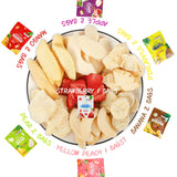 ONETANG Freeze-Dried Mixed Fruit, 12 Pack Single-Serve Pack, Non GMO, Kosher, No Add Sugar, Gluten free, Vegan, Holiday Gifts, Healthy Snack 0.35 Oz