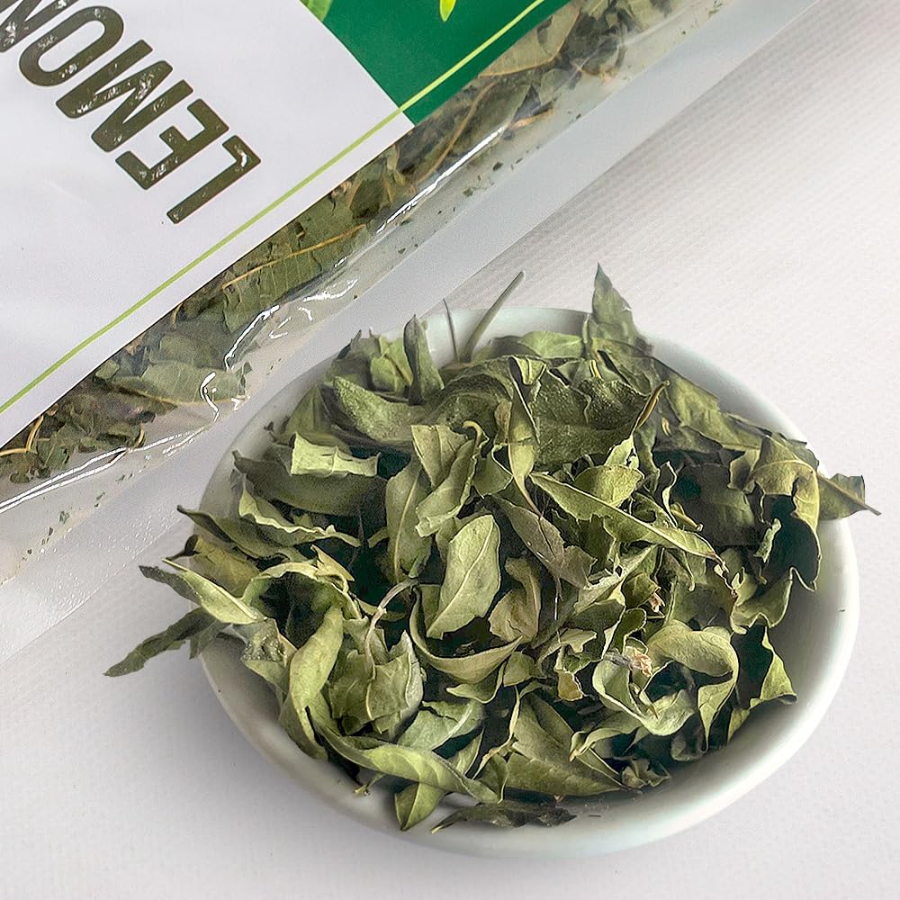 HerbaZest Organic Lemon Verbena Tea - Loose Leaf - 8oz (226g) - Caffeine-Free Herbal Tea - USDA Organic, Vegan & Non-GMO - Citrus Aroma, Ideal for Hot