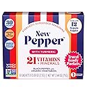 Spicewell - New Pepper in Travel Ready Packets - Ayurvedic Black Pepper with Turmeric, 21 Plant-Based Vitamins and Minerals - Fine Ground, 30 Count