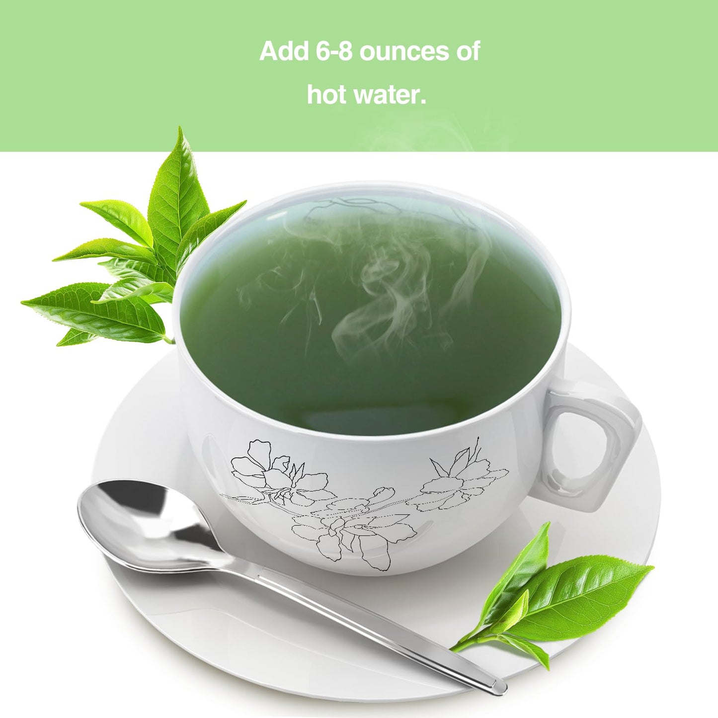 Taiping HK Green Matcha Tea 10 Single Serve Stick Packs For Cooking, Baking, Latte, Smoothie, Hot & Iced Drinks - Antioxidant-Rich, Helps Support