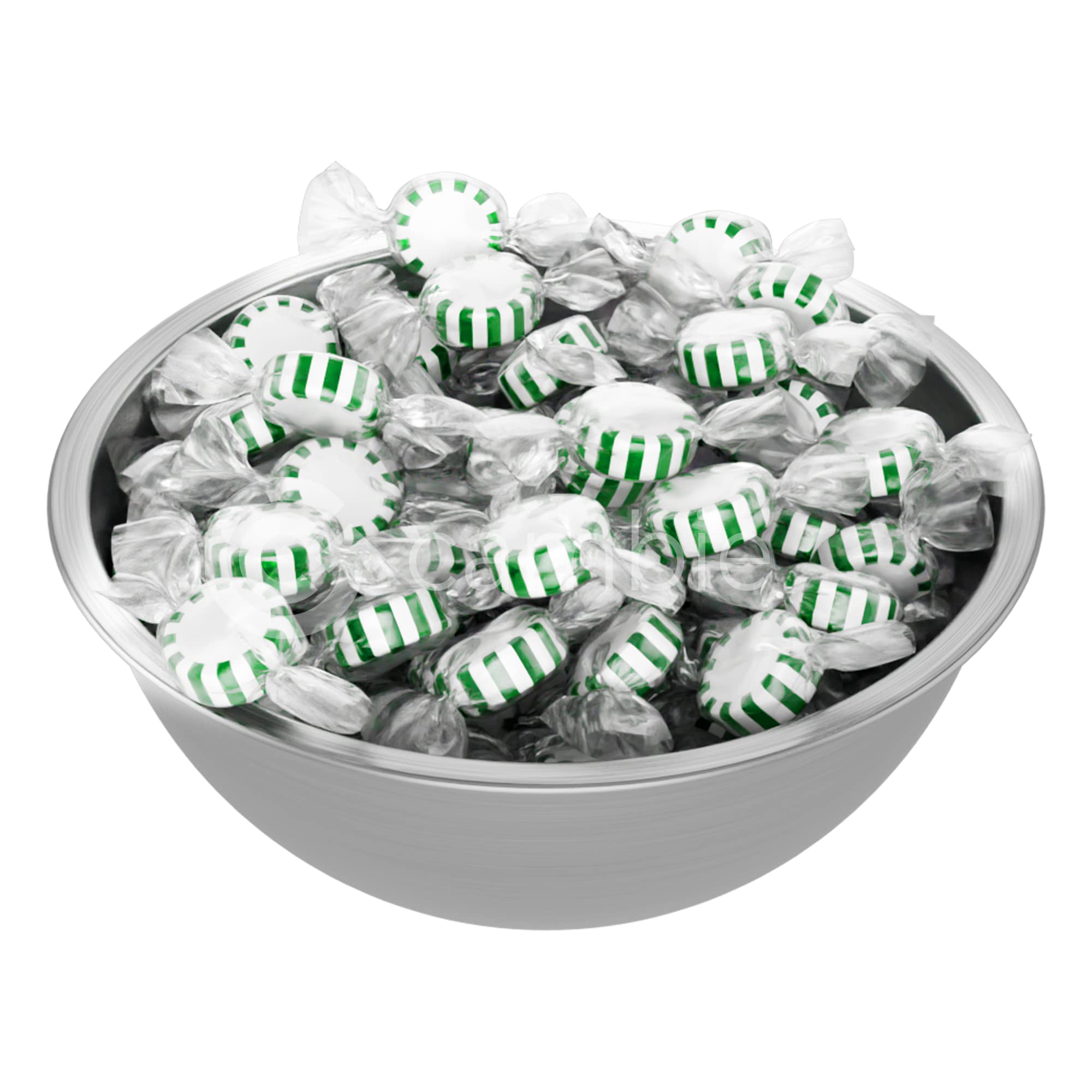 Arcor Spearmint Starlights Candy by Cambie | 2 lbs of Spearmint Starlight Mints | Individually Pinwheel Mint Hard Candy | Deliciously Sweet Mint Candy