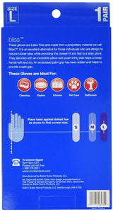 Mr. Clean Bliss Cleaning Gloves - Large, 12" Long Cuff with Non-Slip Grip & Ultra-Soft Absorbent Lining for Multi-Purpose Household Cleaning, Reusable