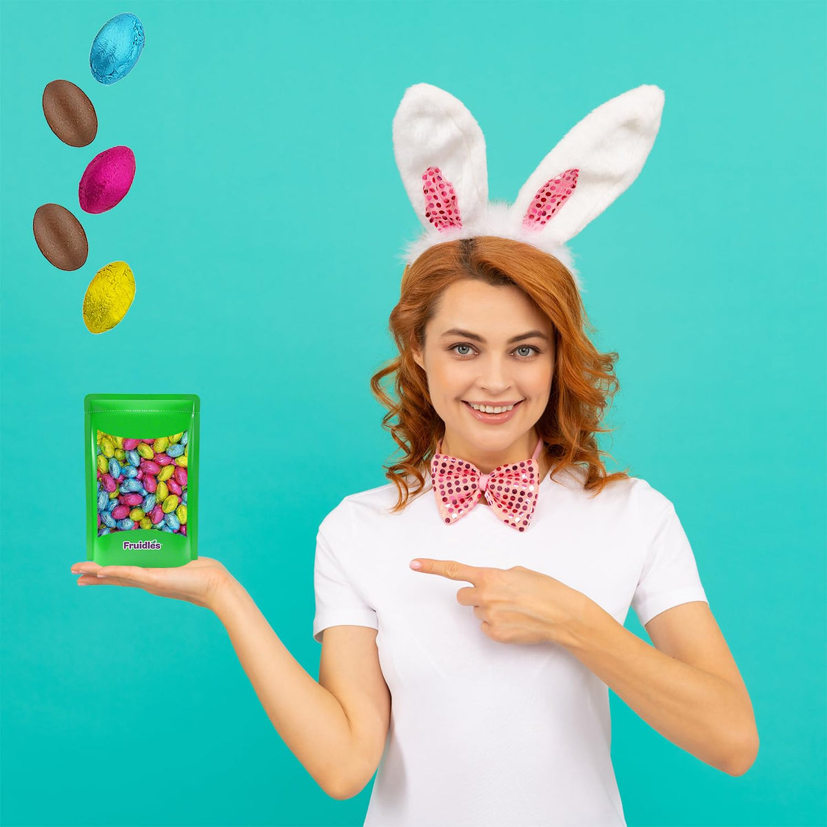 20 Pounds The Dreidel Company Easter Milk Chocolate Eggs - Multicolored Foil Wrapped Milk Chocolate Candy for Easter Baskets and Egg Hunts - Kosher