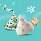 Candykrave Hershey'ss Kisses Sugar Cookies Milk Chocolate candy - 2LB (200 pcs) - Bulk chocolate Silver Foil Candy variety pack - Delicious Treats