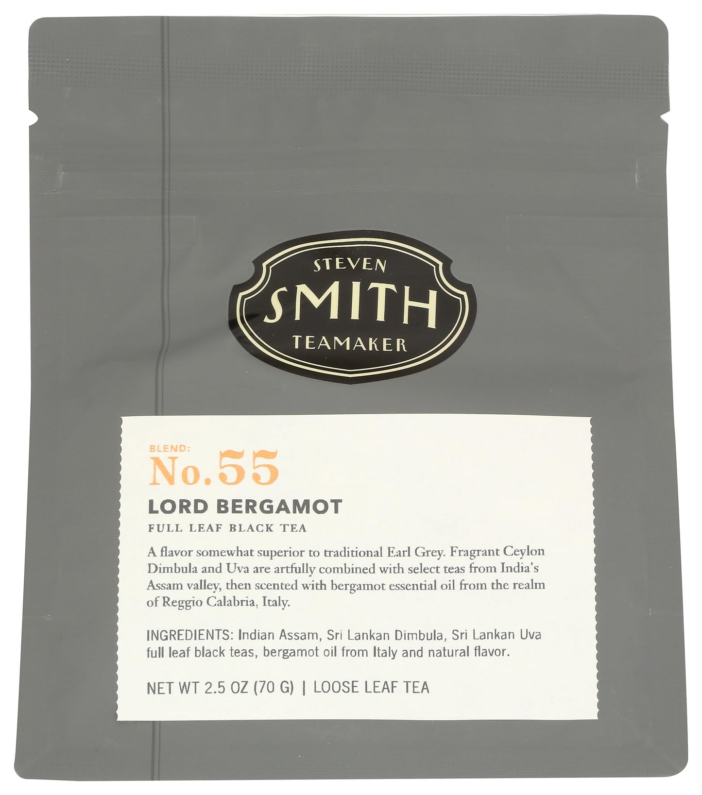 STEVEN SMITH TEAMAKER Lord Bergamot Loose Leaf Earl Grey Tea, 2.5 OZ