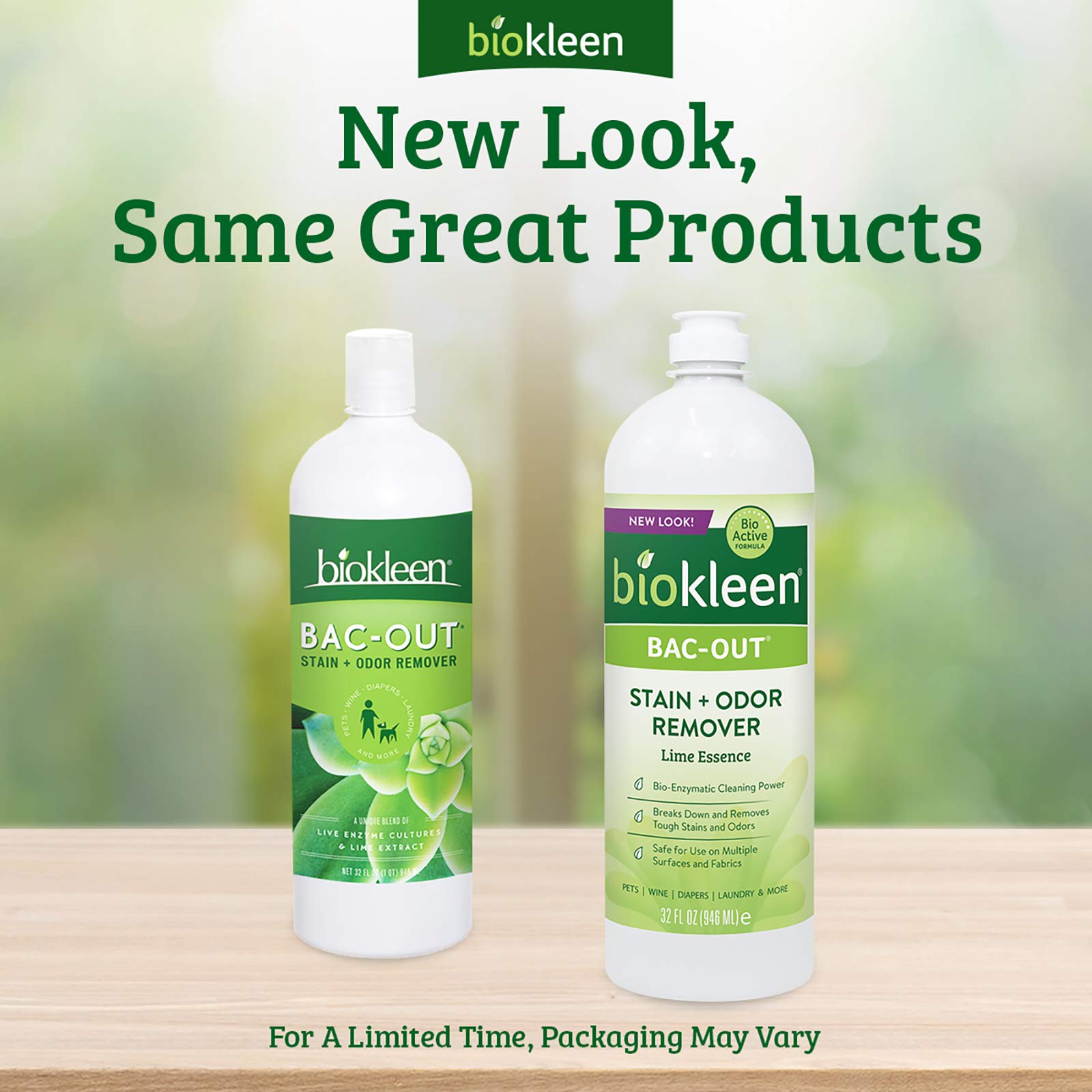 Biokleen Bac-Out Stain+Odor Remover, Destroys Stains & Odors Safely, for Pet Urine, Laundry, Diapers, Wine, Carpets, & More, Eco-Friendly, Non-Toxic