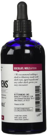 Bittermens Xocolatl Mole Bitters, 5oz - For Modern Cocktails, An Original Combination of Cacao, Cinnamon and Spice
