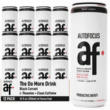 AUTOFOCUS Functional Energy Drink - Natural Focus Drink with Coffee Fruit & L-Theanine - Clean Caffeine Brain Booster - No Added Sugar. Productivity