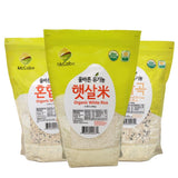McCabe Organic Grain, 3-Pound (3-Pack) (White Rice, Mixed Rice and Mixed Barley & Black Rice), USDA & CCOF Organic Certified(California Certified Organic Farmers), Product of USA(White Rice)