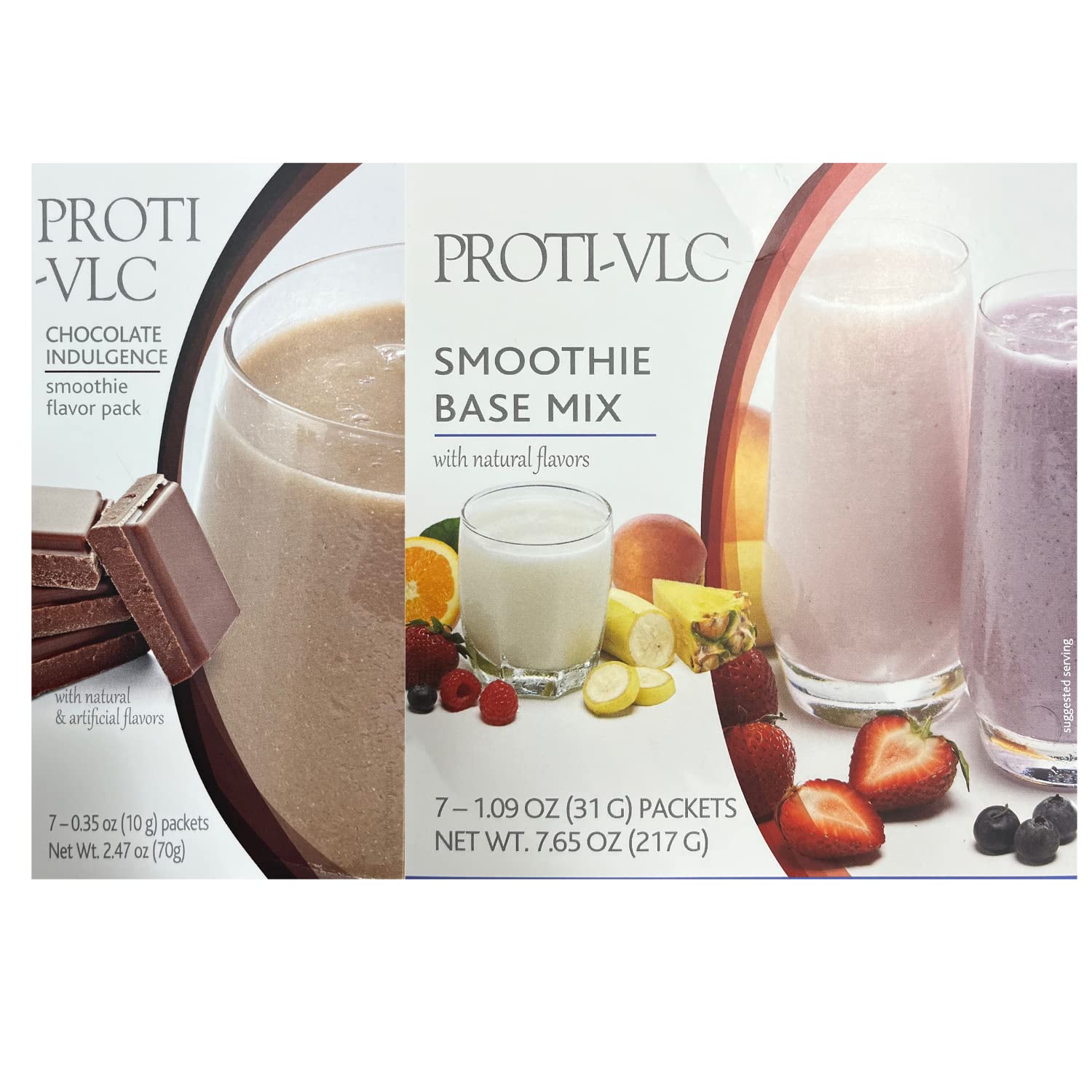 PROTIFIT - High Protein VLC Smoothie Flavor With Base Mix, Low Calorie, Low Fat, Low Sugar, Low Carb, Ideal Protein Compatible, 7 Servings Per Box