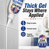DUOYHIEL Mold Stain Cleaner Gel for Grout, Caulk & Shower Corners, Thick Bathroom Cleaning Gel for Tile Lines, Sink Edges, Silicone Sealant and Rubber