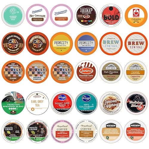 Perfect Samplers Coffee Tea Cider Cappuccino Hot Chocolate Single Serve Cups For Keurig K Cup Brewers Variety Pack Sampler 30 Sampler All unique cups