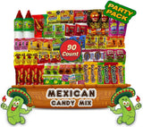 Mexican Candy Assortment Snacks Pack - Variety of Spicy, Sweet, and Sour Candies, Includes Lucas Candy, Pelon Pelo Rico, Pulparindo, Rellerindo, by