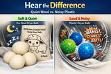 Natural Wool Dryer Balls | Reusable Natural Fabric Softener | Reduces Wrinkles & Drying Time | Large Dryer Balls is a Better Alternative to Plastic