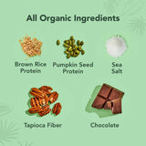 ALOHA Organic Plant Based Protein Bars | Chocolate Caramel Pecan | 12 Count, 1.98oz Bars | Vegan, Low Sugar, Gluten Free, Paleo Friendly, Low Carb