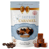 Southern Caramel Coffee Caramels, Soft Buttery Gourmet Caramel Candy Infused with Rich Coffee Flavor, Handcrafted, Small Batch, Gluten Free, No Corn
