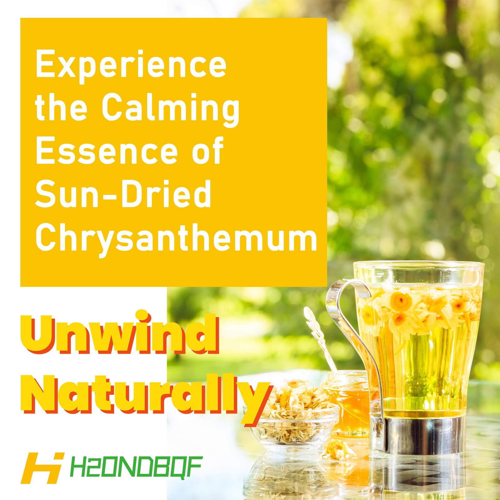 Dried Chrysanthemum Tea, Premium Juhua Flower Herbal Tea Loose Leaf, No Sugar No Gluten Pure Dried Chrysanthemum Flower, for Promote Relaxation