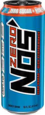 NOS Zero Sugar: High Performance Energy Drink. 16 Fl oz