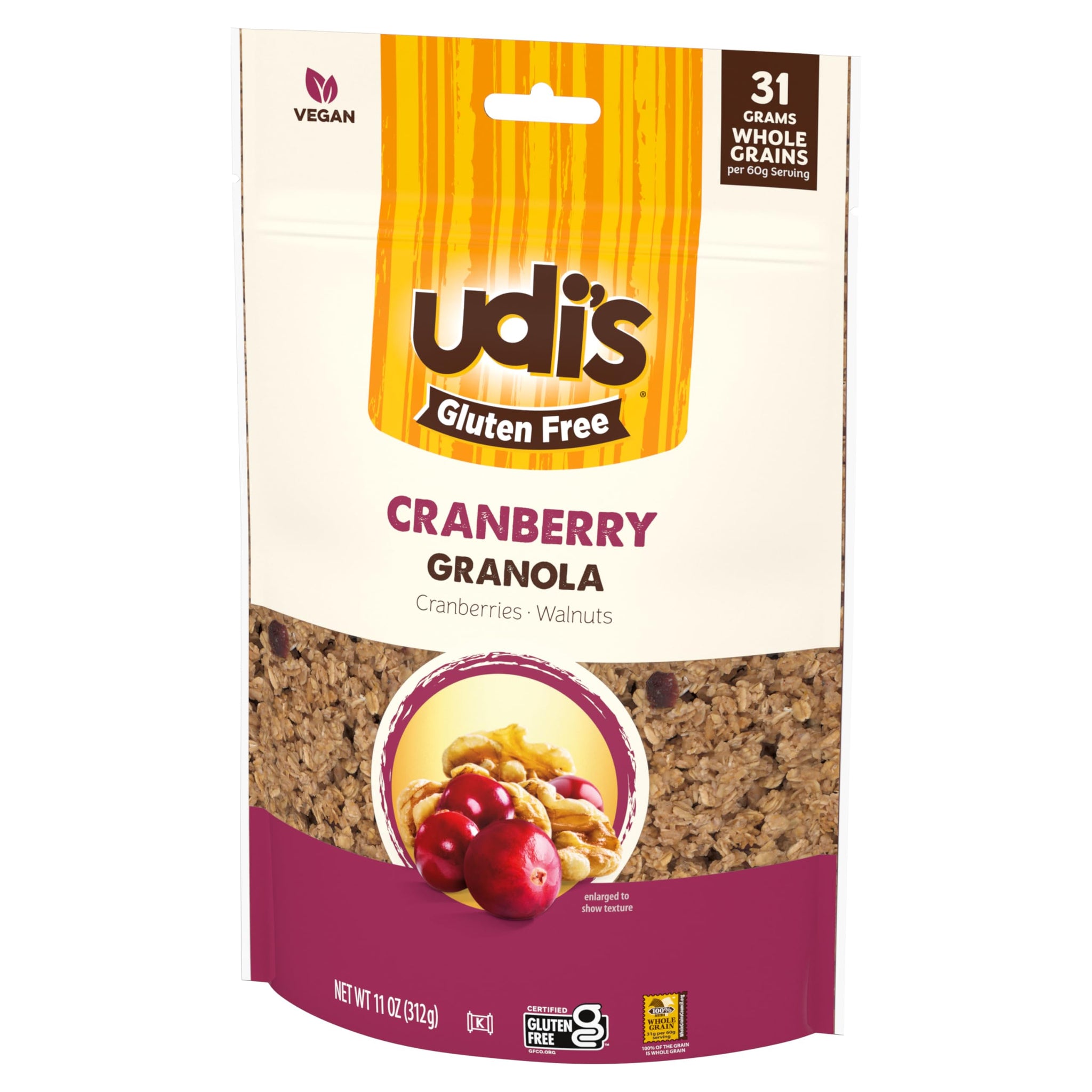 Udi's Gluten Free Cranberry Granola, 11 oz