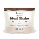 Sur Nutrition Organic Meal Replacement Shake - 23g Plant Protein, 12g Fiber, Gut Health Support, Vegan (Chocolate)