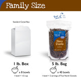 True North Granola - Chocolate Granola Cereal with Dutch-Process Cocoa Powder, Dried Cranberries, Gluten Free, Vegan, All Natural and Non-GMO, Bulk