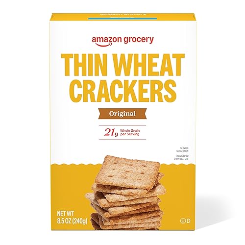 Amazon Grocery, Thin Wheat Crackers, 8.5 Oz