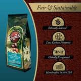 Apffels Decaf Coffee - Water Process - Medium Roast - Ground - 100% Arabica - Non-GMO - 12 oz bag