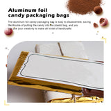 200 Pieces 7.5 x 6 inches Chocolate Foil Wrappers, Gold Aluminum Foil Candy Wrappers, Candy Bar Wrappers for Chocolate, Chocolate Bar Wrappers