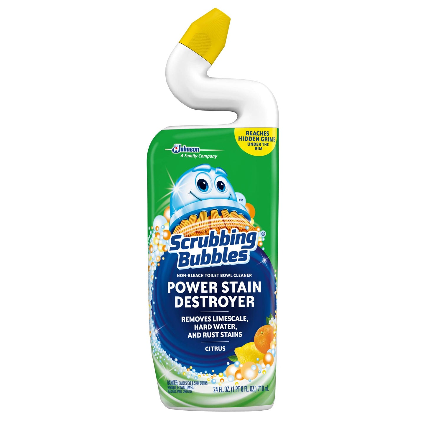 Scrubbing Bubbles Extra Power Toilet Bowl Cleaner, Citrus, 1 Squeeze Bottle, 24 oz