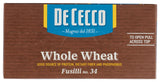 De Cecco Pasta Fusilli Whole Wheat, 13.25 oz