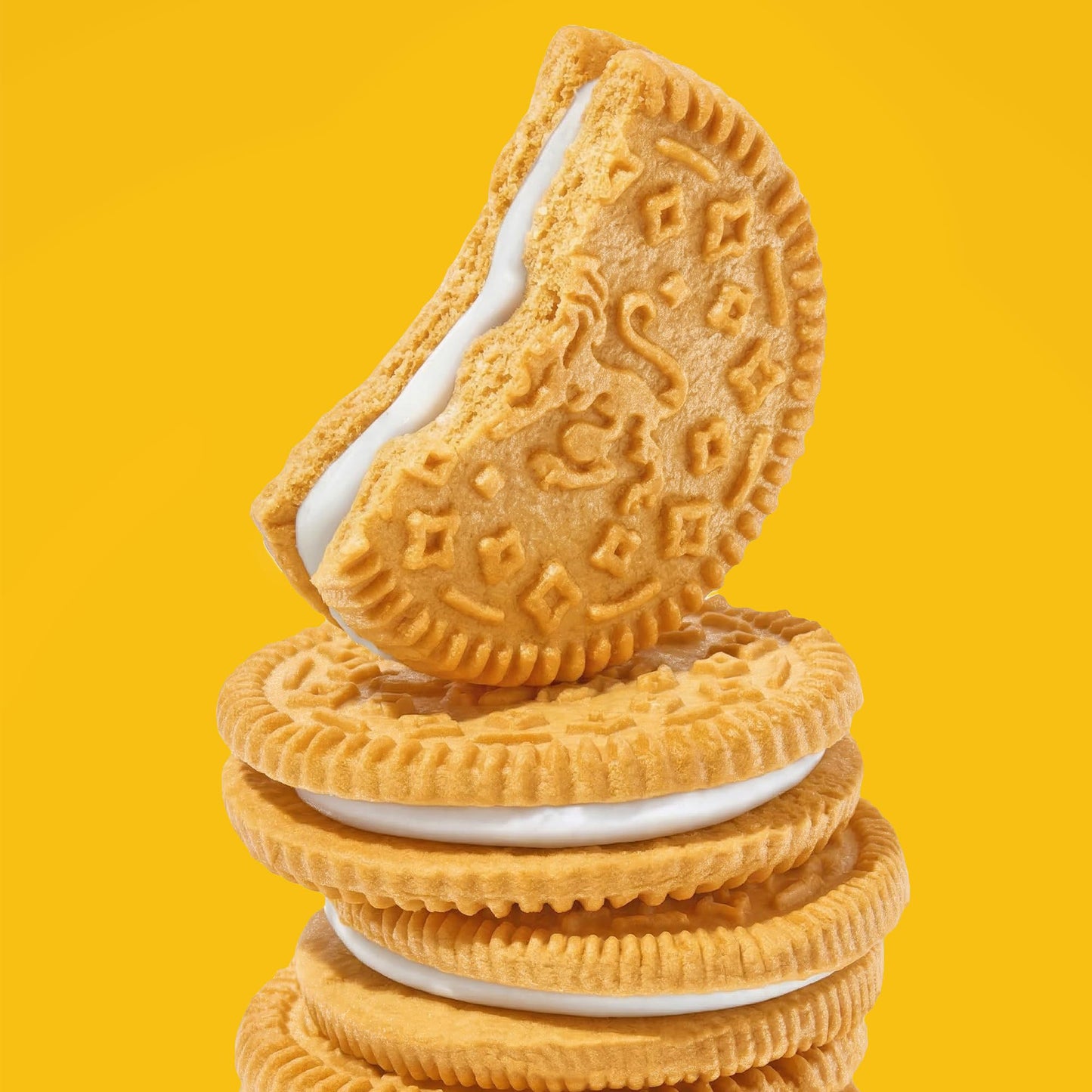 Rip Van Leos - Golden Vanilla Sandwich Cookies - Low Sugar and Low Carb Snack - Diabetic Snacks - 4 Packs of 1.69oz)