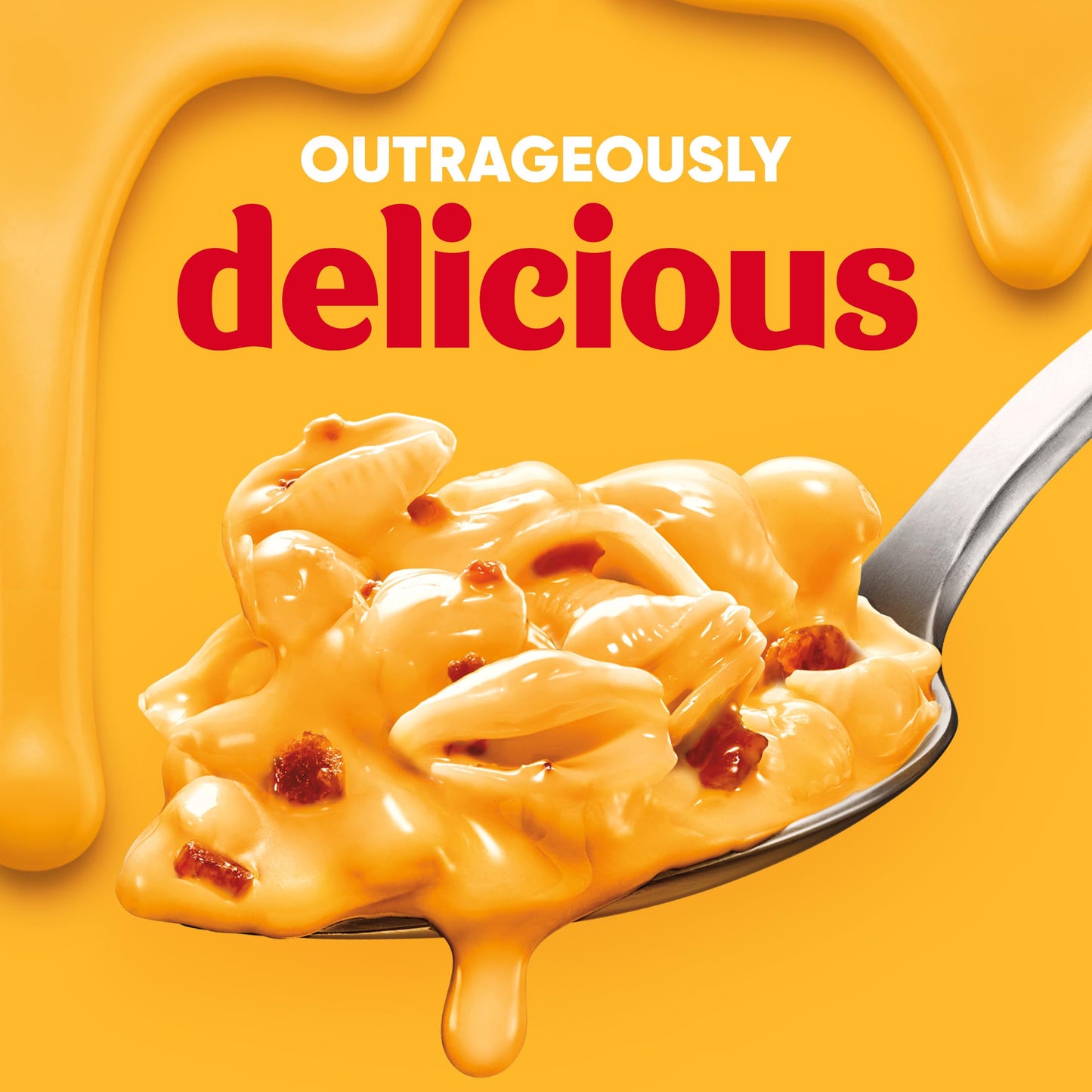 Velveeta Shells and Cheese Mac and Cheese with Bacon, 1 Box, for Easy Dinner or Dinner Sides, Made with Real Cheese, 10.3 oz
