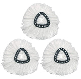 Spin Mop Replacement Head,Microfiber Mop Head Refills Easy Cleaning Mop Head, Pack of 3