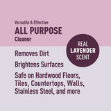 Amazon Brand - Presto! All Purpose Cleaner, Lavender Essential Oil Scent, Streak-Free Formula, 32 fl oz, 2-Pack