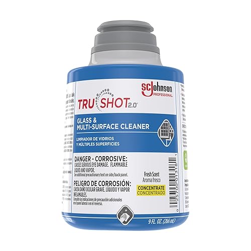 SC Johnson Professional TruShot 2.0 Glass & Multi-Surface Cleaner Mobile Dispensing System, 9 fl. oz. Cartridge Cleaning Concentrate Solutions