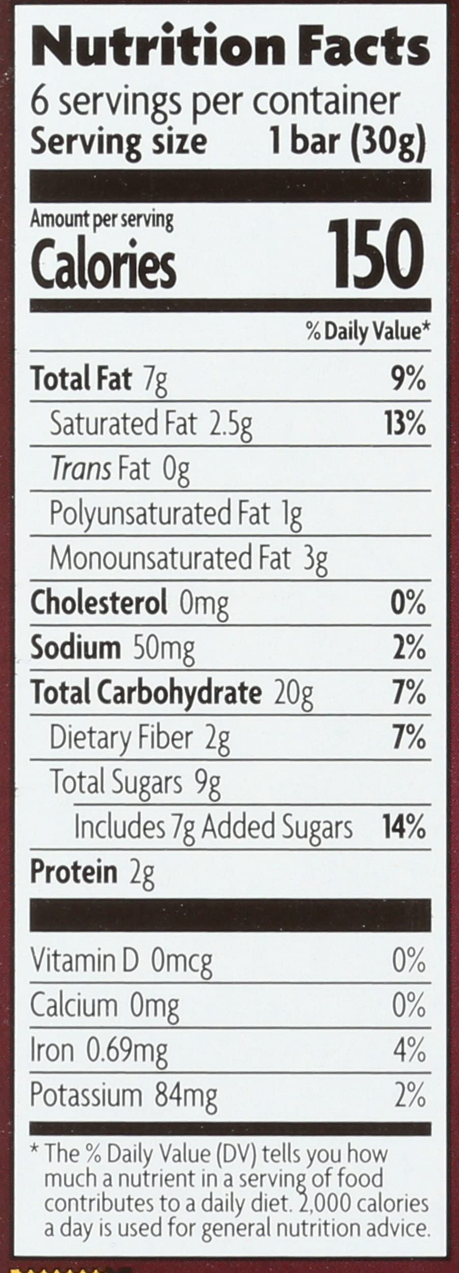 Natures Path bar Love Crunch Chocolate Red, 1.06 oz each, 6 Count (Pack of 1)