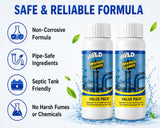 Wild Tornado Home Pipe Dredge Tool, Fast Dissolving Drain Opening Treatment for Clogged Kitchen and Toilet Pipelines