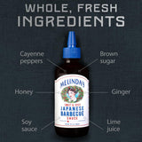 Melinda’s Japanese BBQ Sauce - Gourmet Japanese Spicy Sauce and Marinade Made with Soy, Ginger, Garlic, Red Chilies & Honey - Gluten Free - 12oz, 1