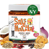 SAUCE UP Pineapple Mango Salsa Macha Chili Oil 6oz | Smoky Mexican Chili Sauce with Nuts and Seeds | Vegan Gluten Free No MSG Keto Friendly | Sweet