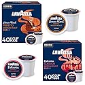Lavazza K-Cups Coffee Pods Variety Pack - 80 Count (40 Each) - House Blend Perfetto (40) + Dolcevita Classico (40) - Medium Roast, 100% Arabica