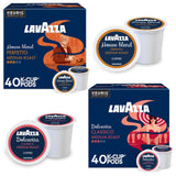 Lavazza K-Cups Coffee Pods Variety Pack - 80 Count (40 Each) - House Blend Perfetto (40) + Dolcevita Classico (40) - Medium Roast, 100% Arabica