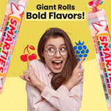 Smarties Candy Variety Pack - Giant Rolls Box (34 oz, 36 Rolls) + 5 oz Peg Bag - Gluten Free & Vegan Candy, Peanut Free & Dairy Free - Classic