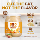 PB2 Original Powdered Peanut Butter - [32 Ounce Jar] 6g of Protein, 90% Less Fat, Certified Gluten Free, Only 60 Calories per Serving, Perfect