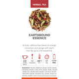 Teabloom Earthbound Essence Loose Leaf Herbal Tea with Orange, Ginger & Chai Spices | Warm Cinnamon & Citrus Blend | Canister Makes 35-50 Cups |